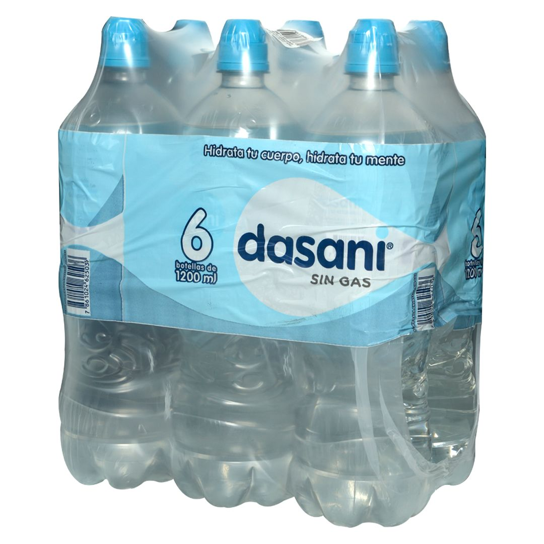 Agua sin Gas Dasani 1.2L (Paquete x6)