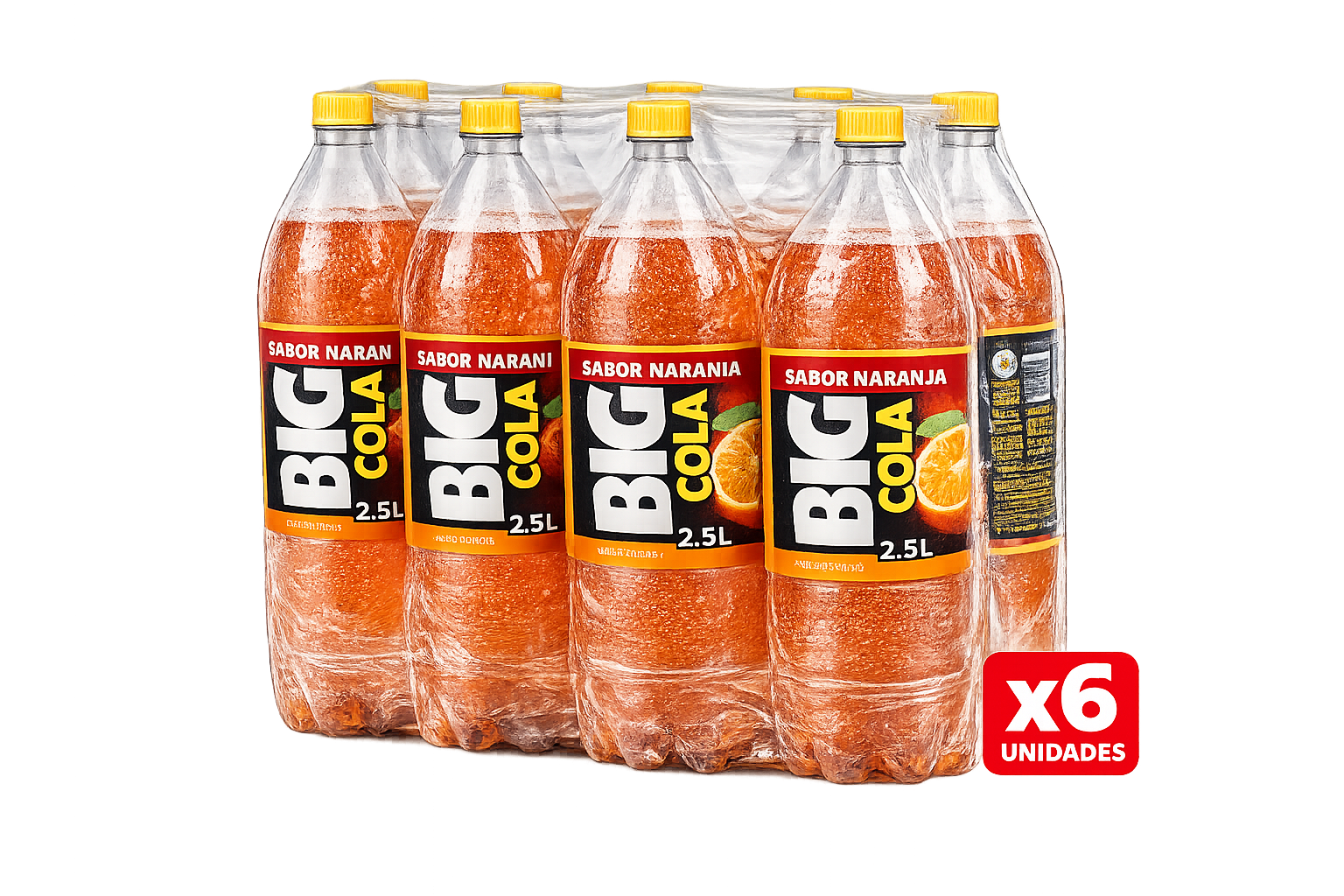 Bebida Big Cola Naranja 2.5L